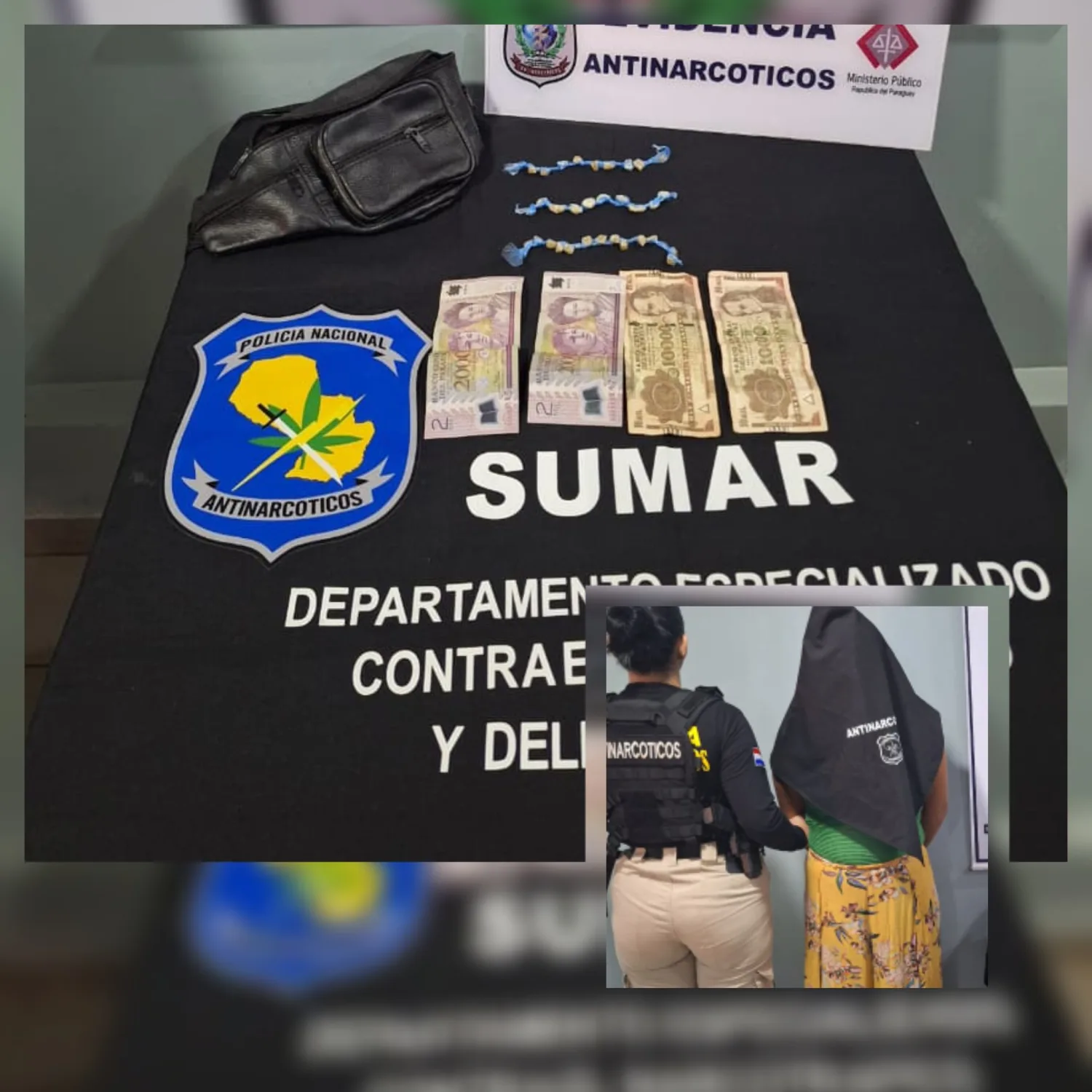 Detienen a una mujer e incautan 34 dosis de crack durante allanamiento en Pedro Juan Caballero