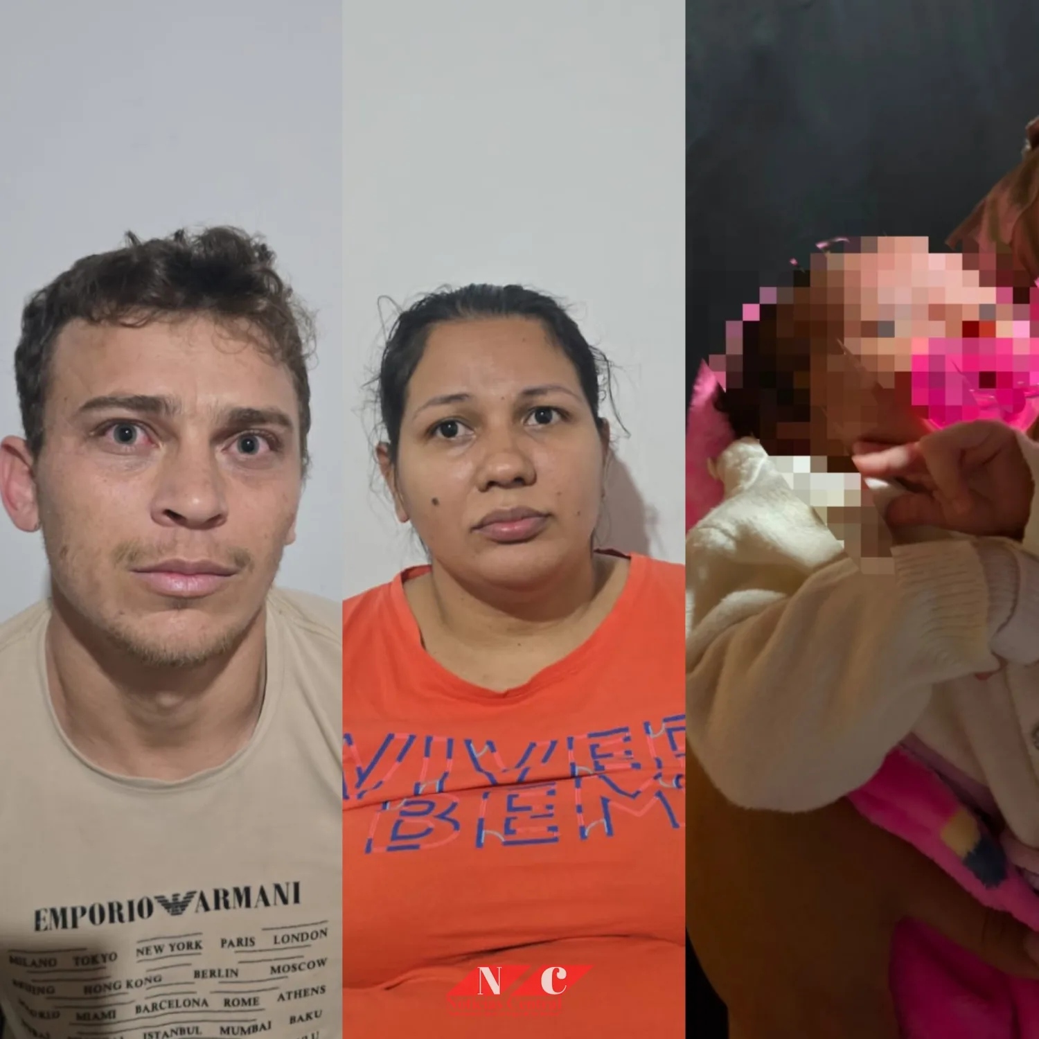 Pedro Juan Caballero: rescatan a una recién nacida brasileña y detienen a una pareja durante un allanamiento