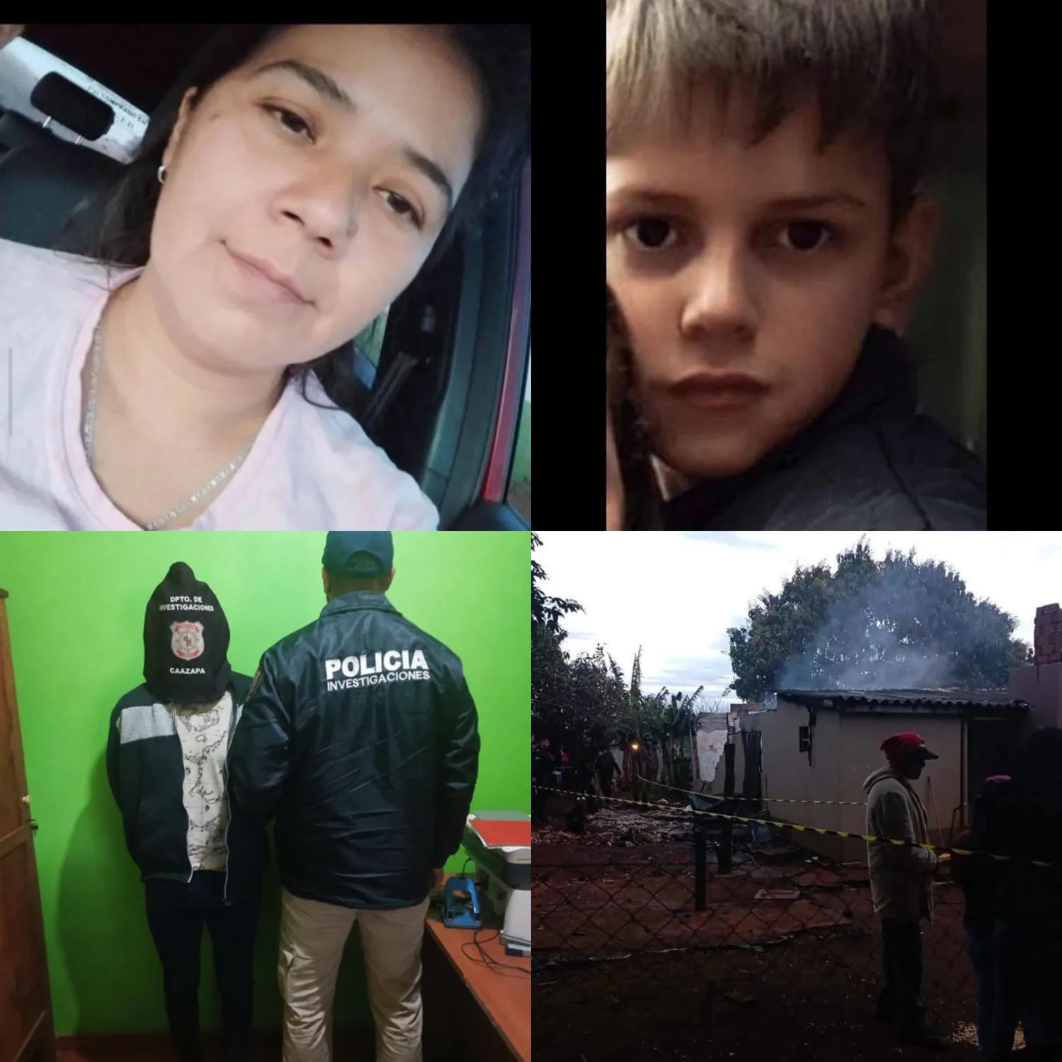 Madre e hijo mueren en incendio de vivienda en Aba’i: investigan posible crimen previo al fuego
