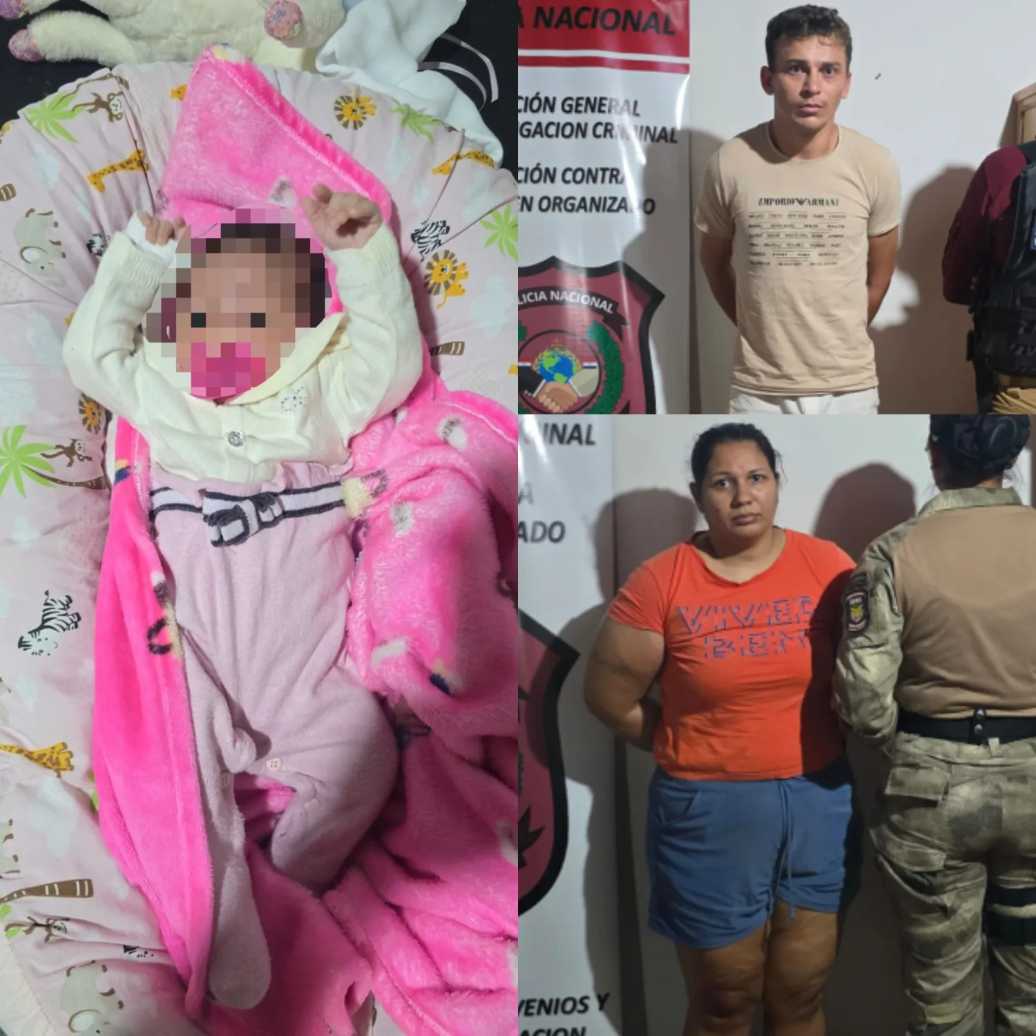 Bebé rescatada en Pedro Juan Caballero habría sido entregada por su madre por una deuda de drogas