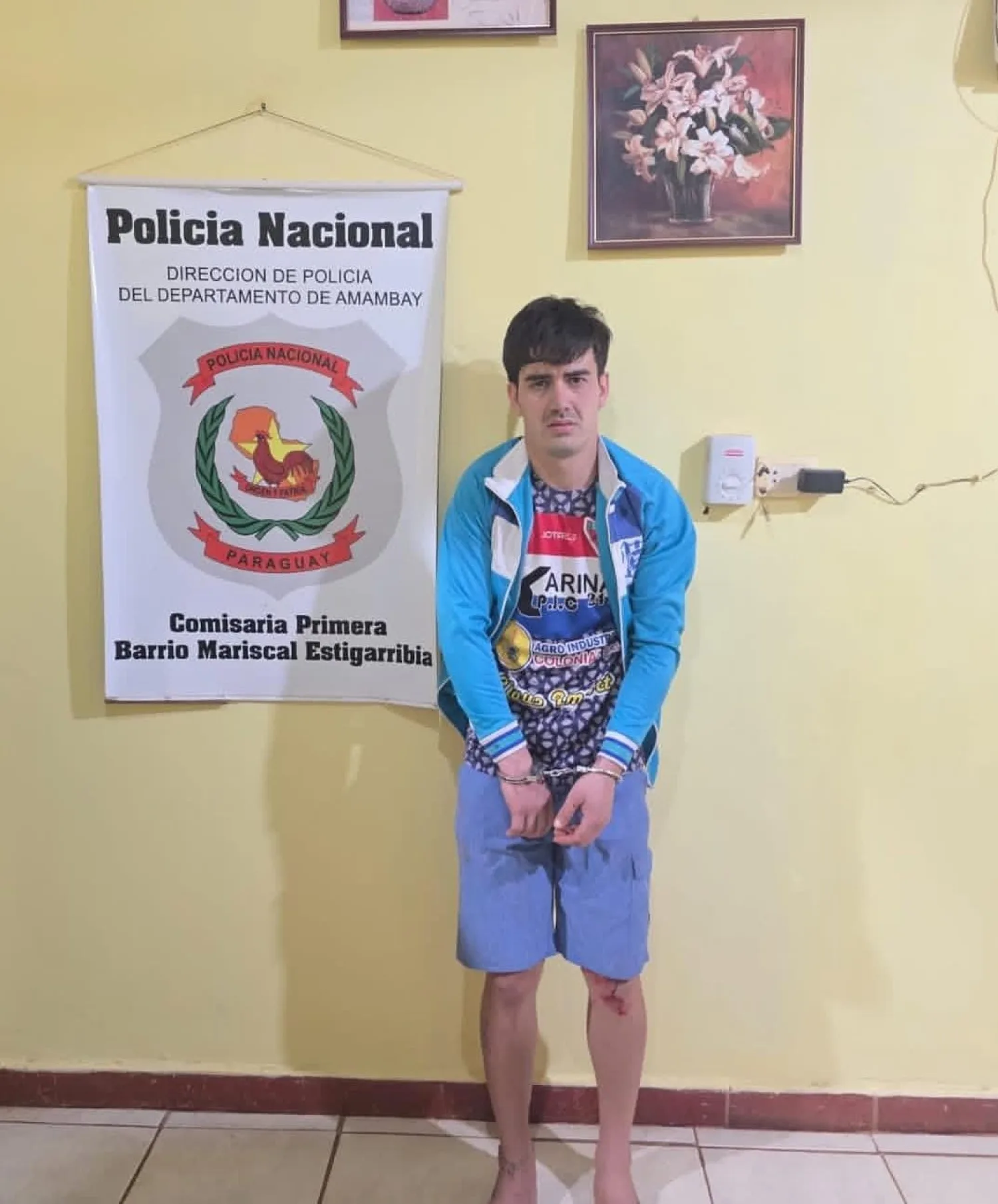 Joven aprehendido tras agredir a su madre y causar destrozos en su vivienda en Pedro Juan Caballero