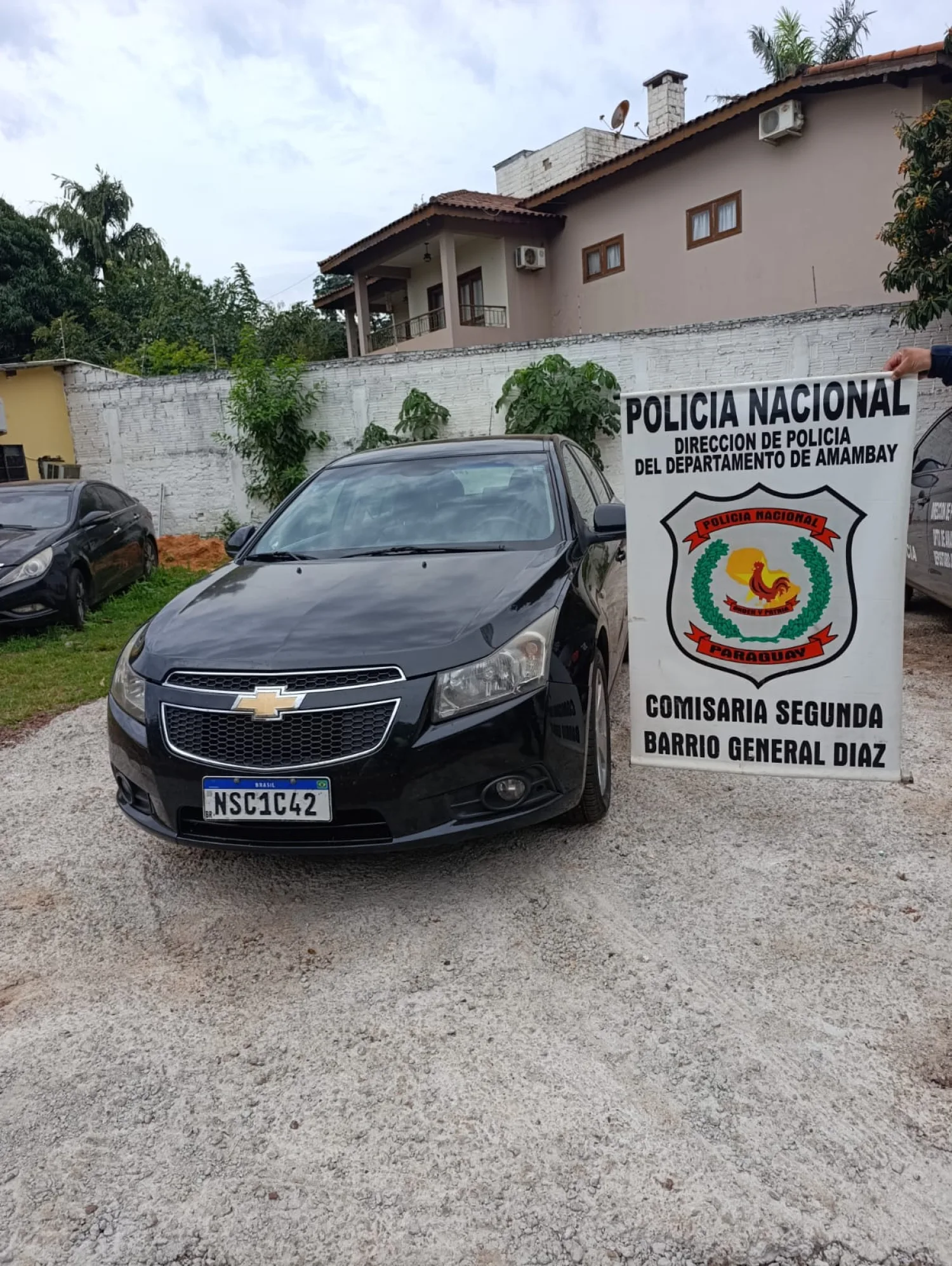 Recuperan en Ponta Porã un automóvil hurtado de un lavadero de Pedro Juan Caballero