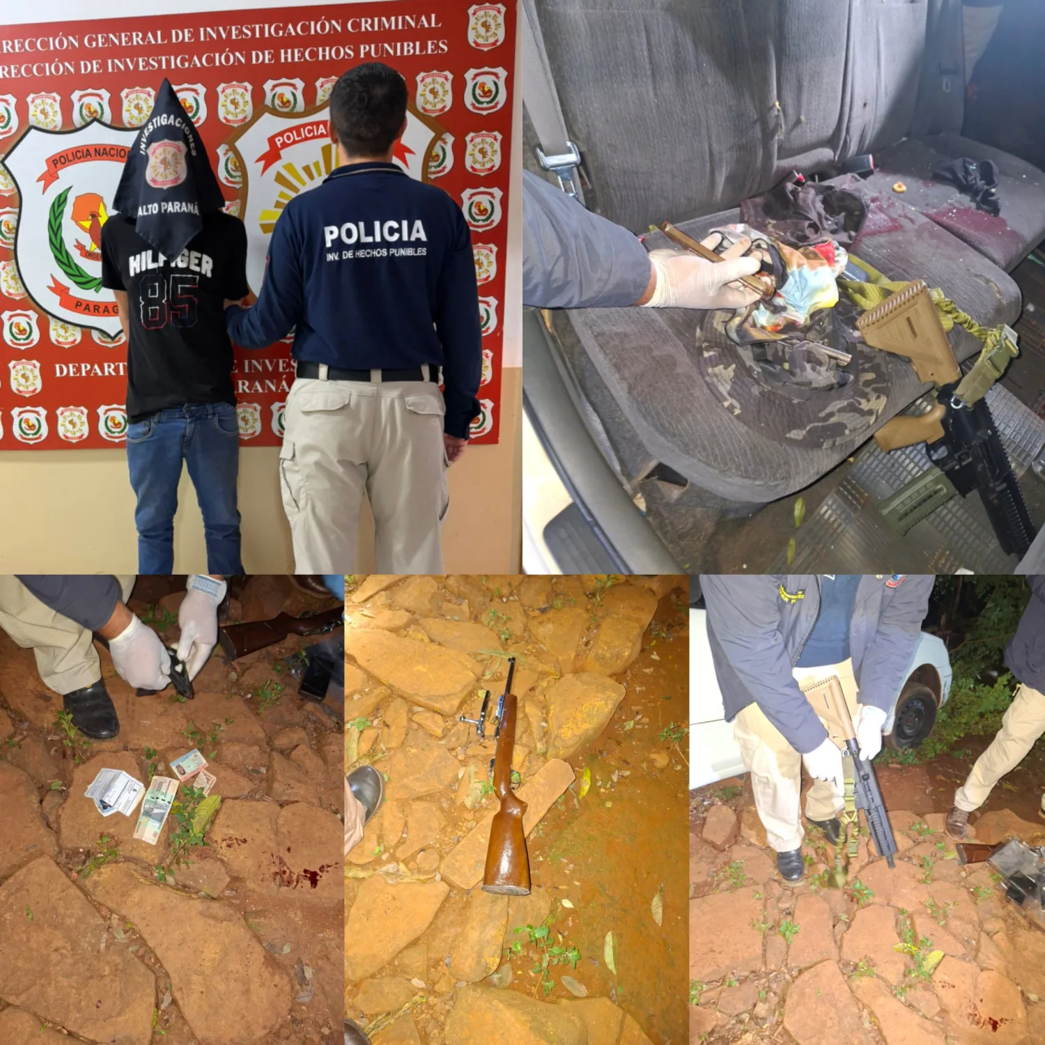 Persecución y enfrentamiento en Ciudad del Este deja tres aprehendidos y dos prófugos
