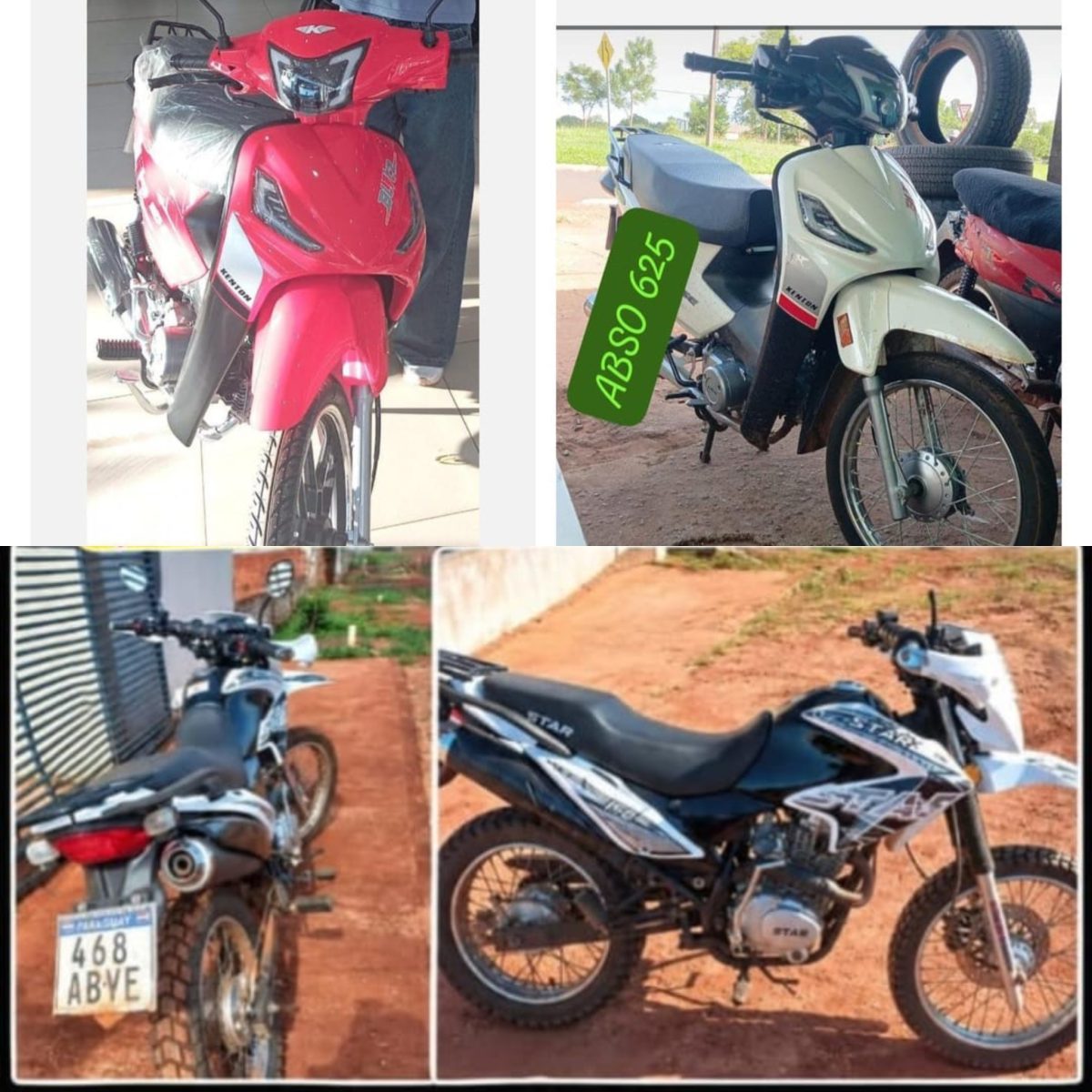 Desconocidos hurtan tres motocicletas de una misma cuadra en Pedro Juan Caballero
