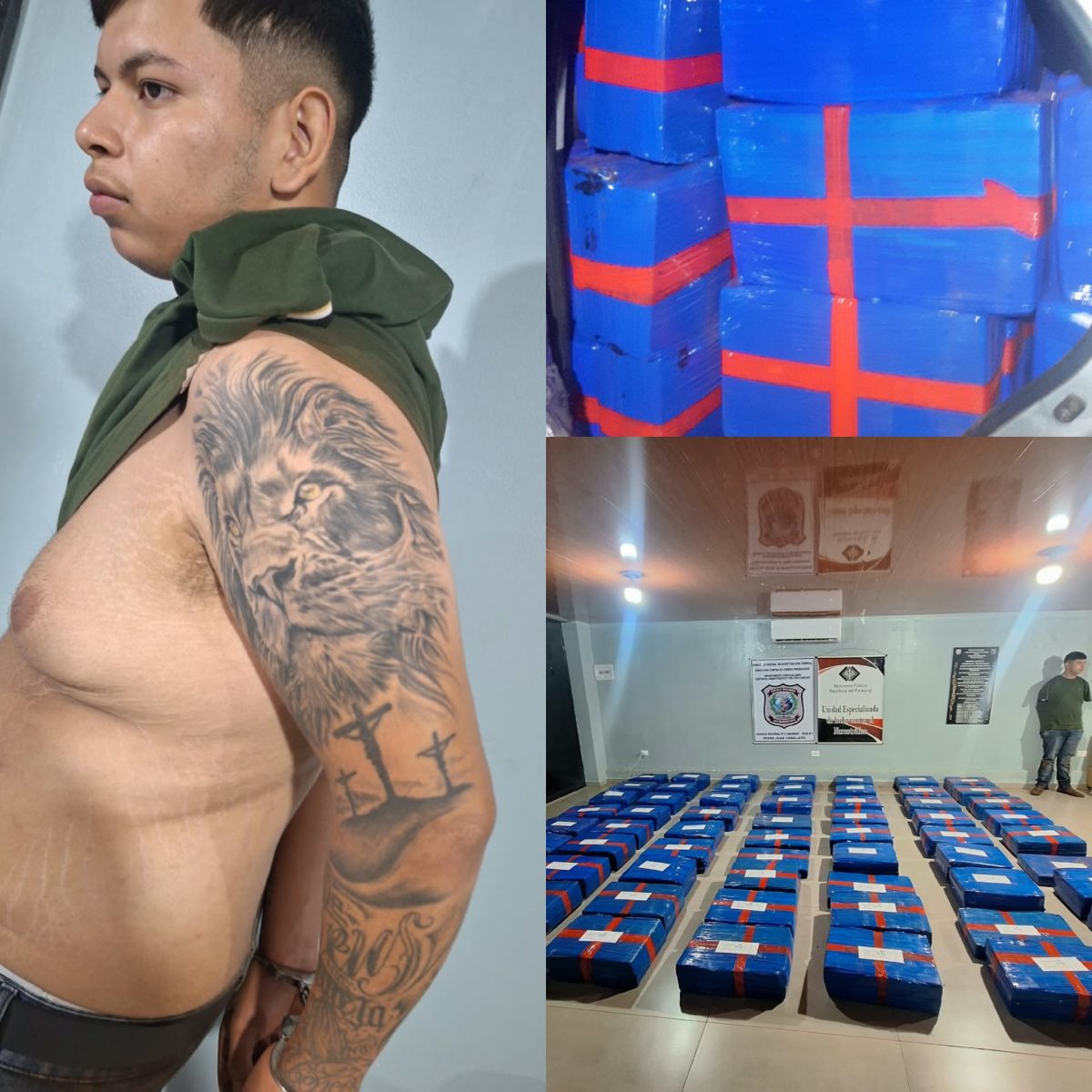 Aprehenden a un joven e incautan más de 1.500 kilos de marihuana en Capitán Bado